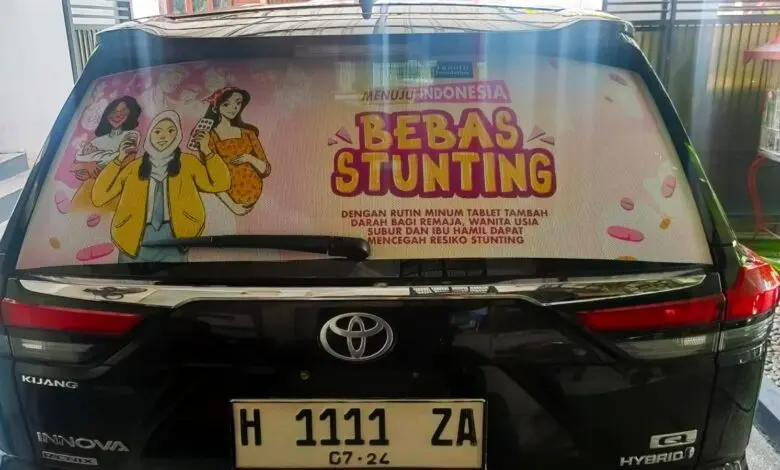 Mobil Wali Kota Semarang Ditempel Stiker Bebas Stunting Mobil Wali Kota Semarang Ditempel Stiker Bebas Stunting