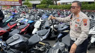 Ratusan Motor Disita Satlantas Polrestabes Semarang
