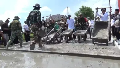 Kodim 0716 Demak Buka Jalan ‘Pantura Petani’ Desa Bandungrejo