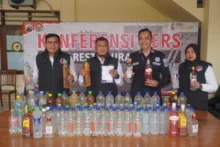 Puluhan Botol Miras dan Pengguna Ganja Diamankan Polresta Solo