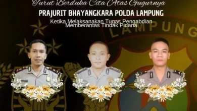 3 Polisi yang Tewas di Lampung Akibat Luka Tembak yang Fatal