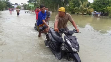 FOTO: Banjir Akibat Jebolnya Tanggul Sungai Tuntang di Gubug Grobogan