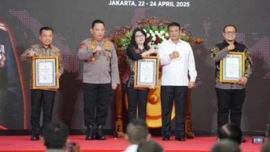 Bersama Kapolri, Kakorlantas Hadiri Rakernis Densus 88 AT